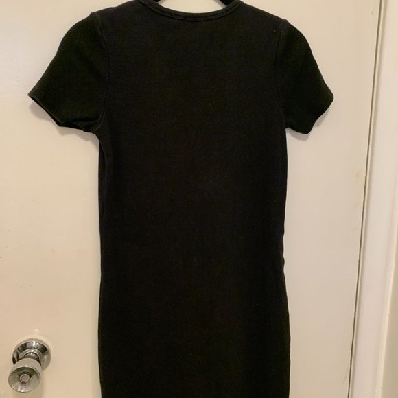 Wilfred Free Black Cotton T-Shirt Dress - Picture 2 of 3